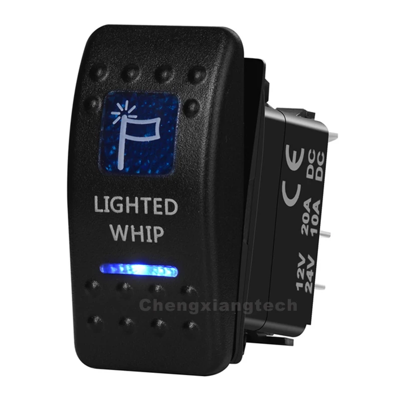 Синий Led подсветкой хлыст 5 pin ВКЛ/ВЫКЛ кулисный переключатель spst для ARB Caring NARVA