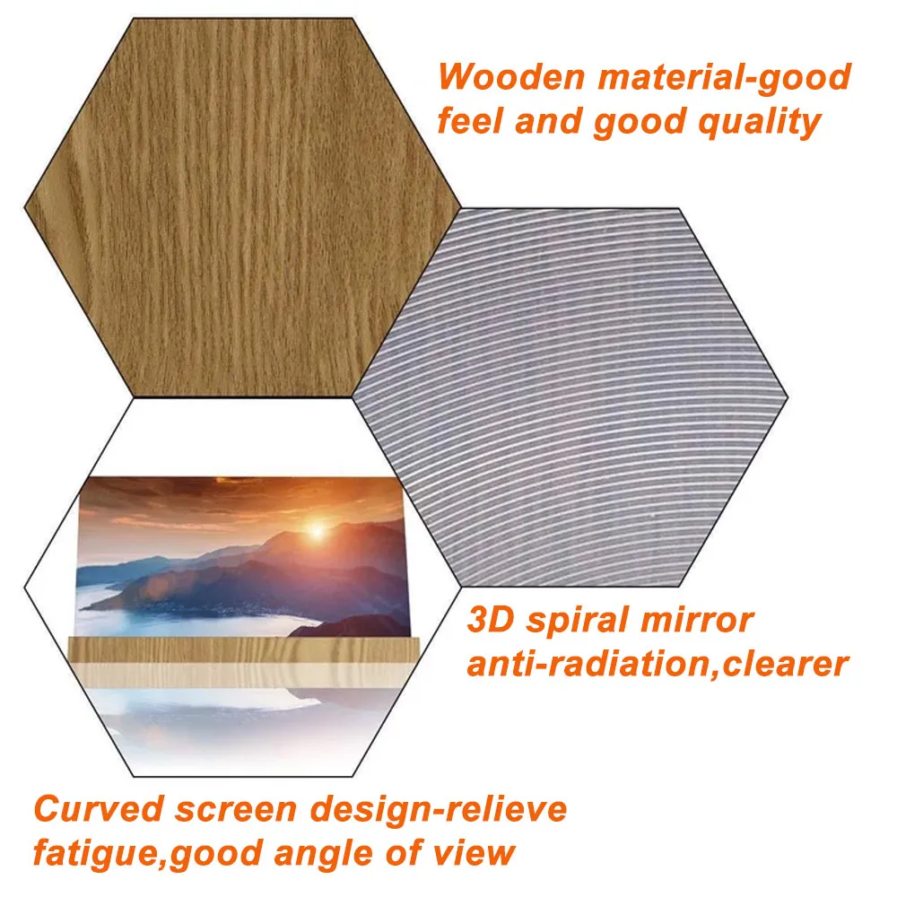 Caseier 3D усилитель экрана телефона превратите телефон в кинотеатр мгновенно 12