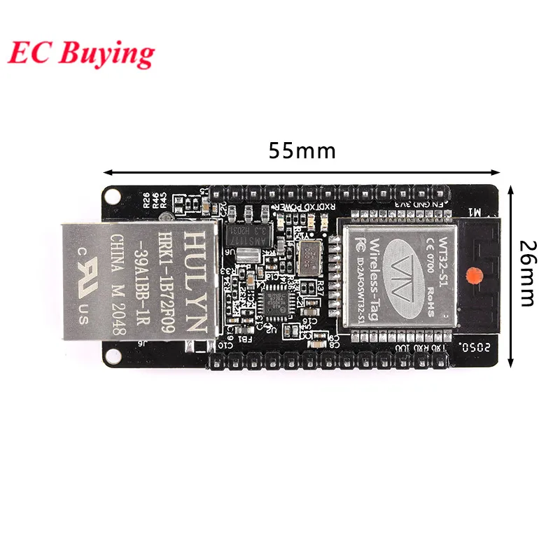 WT32 ETH01 Встроенный последовательный Порты и разъёмы локальных сетей Bluetooth WI FI