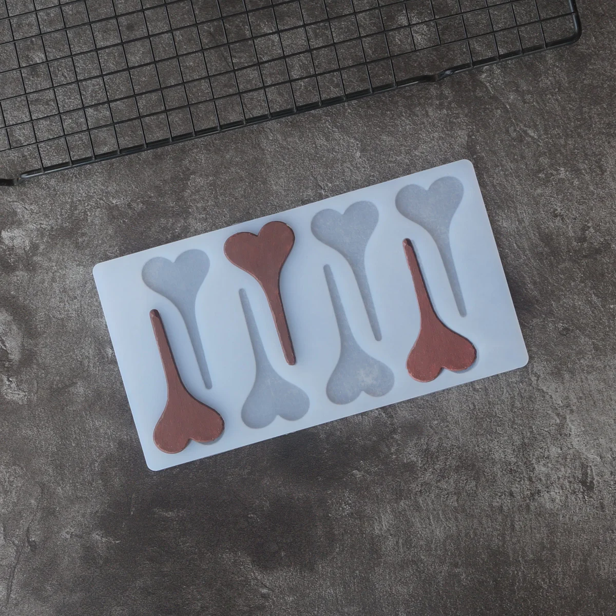 Силиконовая форма в форме сердца для украшения торта|Формы тортов| |