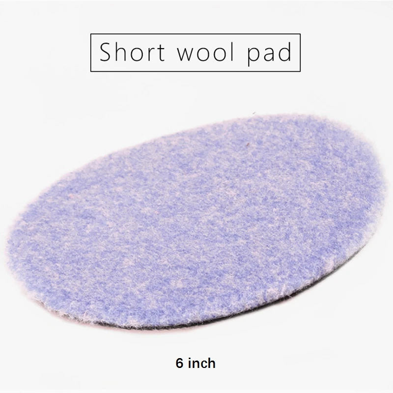 6inch Short Wool Pad SPTA " 6" Фиолетовый шерстяной коврик высокой плотности ягненка шерстяной полировальный коврик шерсть полировальный коврик для автомобиля детальная полировка воском полировка - Цвет: 6inch Short Wool Pad