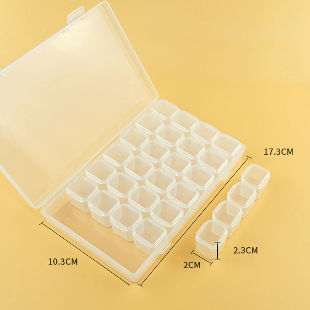 28Lattices Dismountable Diamond Embroidery Accessories Diamond Painting Boxes Home Storage Storage Organizer Cross Stitch Cases