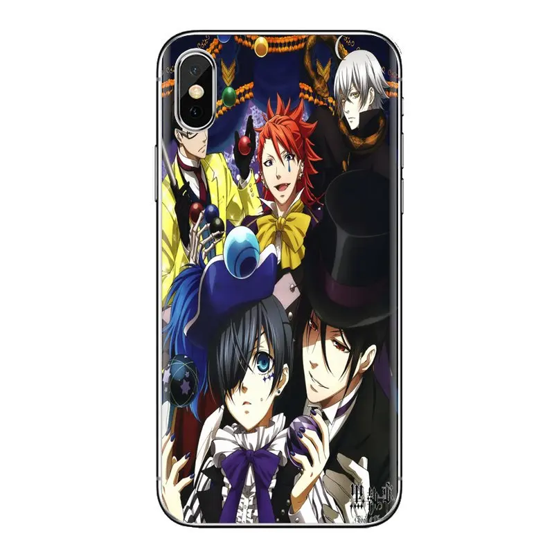 For Xiaomi Redmi 4 3 3S Pro Mi3 Mi4 Mi4i Mi4C Mi5 Mi5S Mi Max Note 2 TPU Transparent Cover Joker Black Butler Book of Circus |