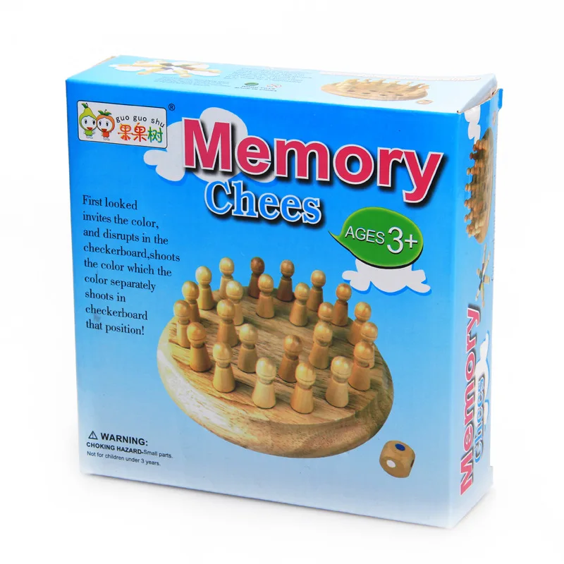 

Kids Wooden Memory Match Stick Chess Game Fun Block Board Game Montessori Educational Color Cognitive Ability Toy for Kids