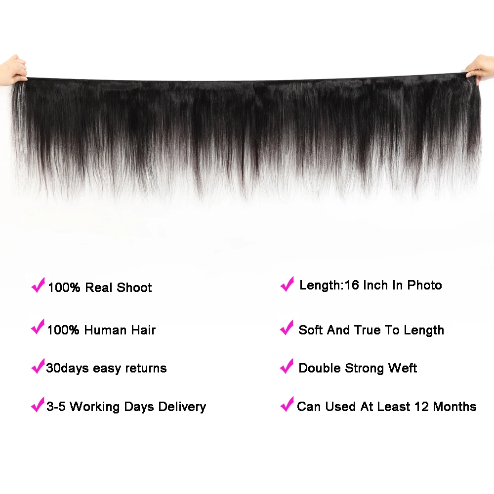 Бразильская модель с застежкой 4*4 кружевная застежка пучками 3/4 человеческие