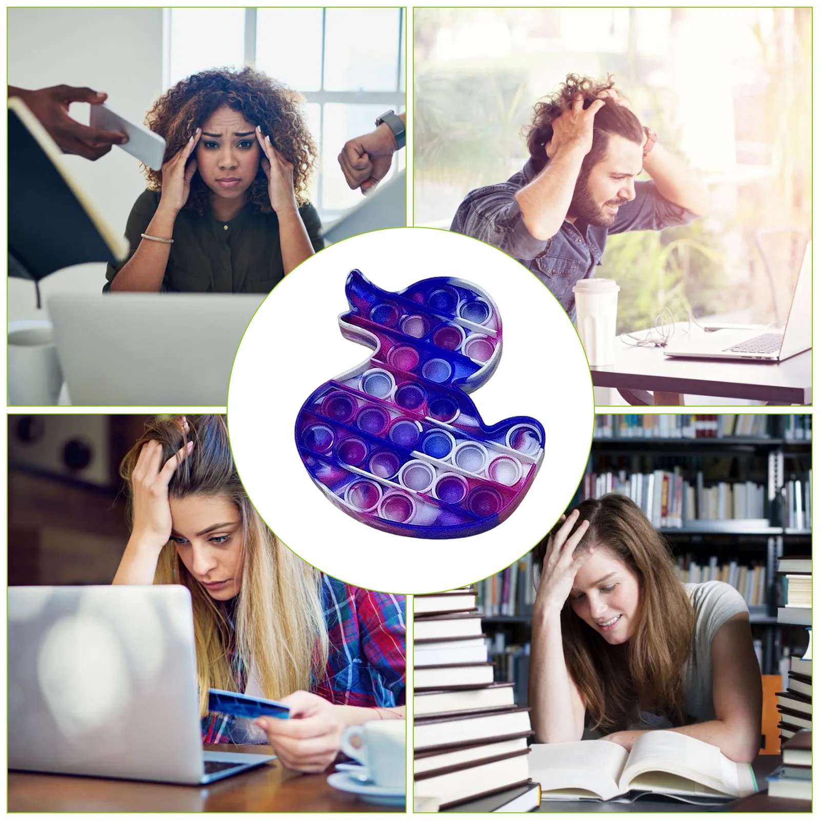 

Simple Dimple Push Bubble Fidget Sensory Toy Squeeze Stress Reliever Bubble Sensory Hand Toy For Kids Adults Autism Special Need