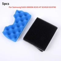 5pcs blackblue foam filter elements set for samsung sc4310 sc4316 sc4320 sc4321 sc4325 sc4326 household appliances part