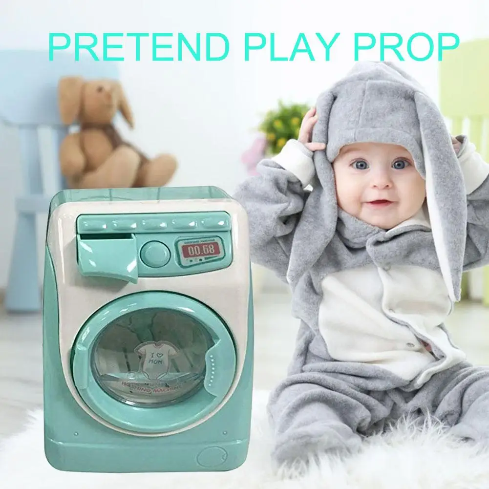 

Simulation Small Household Appliances Washing Machine Toy Mini Electric Washing Machine Will Turn To Drain The House Toy For Kid
