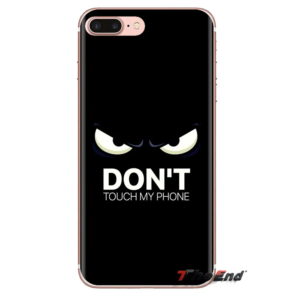 С надписью Don't touch my Чехлы для телефона samsung Galaxy S3 S4 S5 мини S6 S7 край S8 S9 S10 Plus Note 3 4 5 8