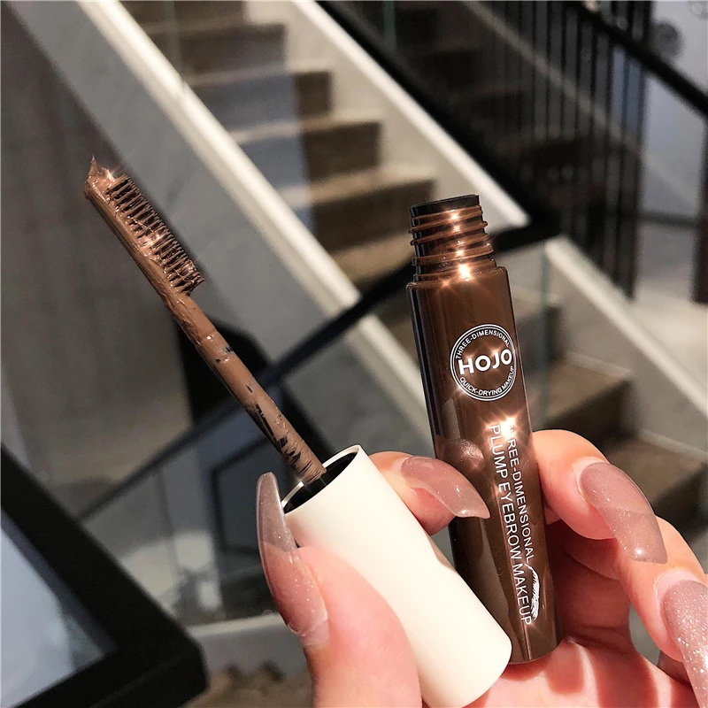 HOJO 3D Eyebrow Gel Brown Plump Lasting Waterproof 3 Colors Professional Eye Brow Three-dimensional Makeup Tools with Brush | Красота и