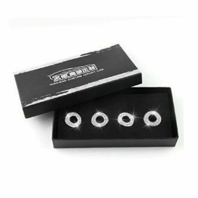 

4 Pcs Luxry Zinc Alloy rhinestone Door Bolt Diamond Cover Trim For Mercedes-Benz GLC260 DC Class C200L New E Class E300L