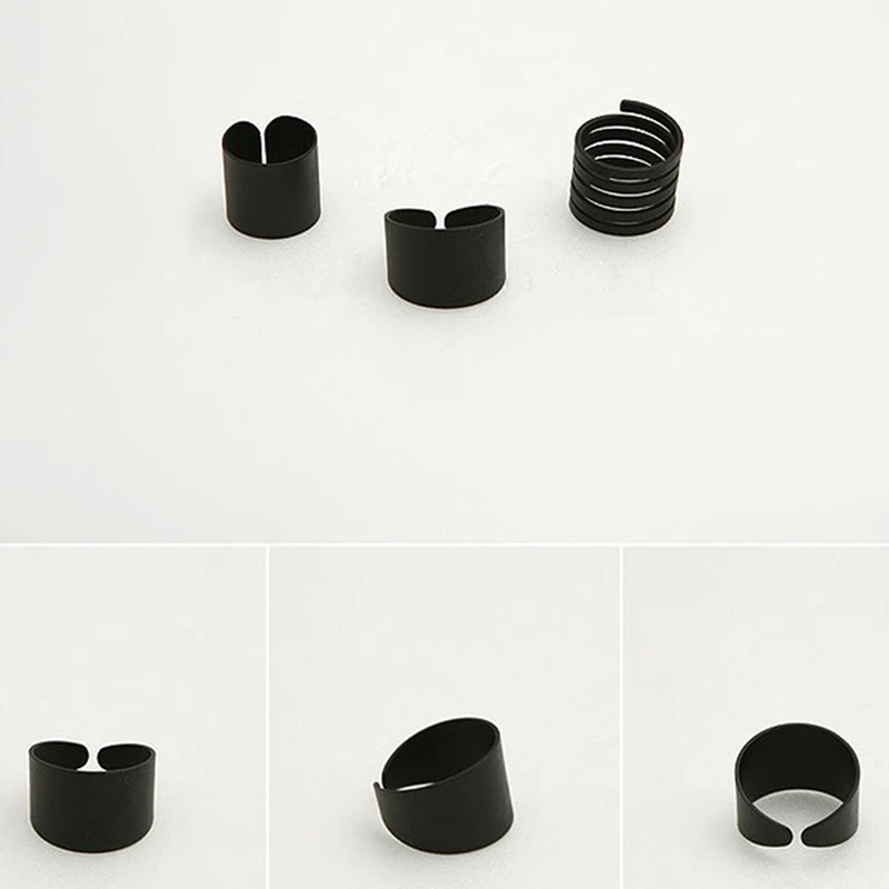3 шт./компл. новые женские Модные кольцо из двух вещей черно-Цвет стек Обычный выше