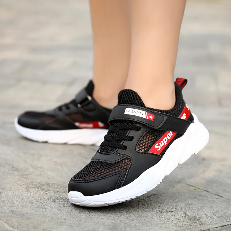 

New Cool Children Shoe for Unisex White Big Children School Brand Sport Shoes Summer Soft Teenager Sneakers Non-Slip Kids Shoe