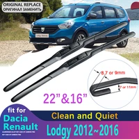 front wiper blades for dacia renault lodgy 2012 2013 2014 2015 2016 accessories auto glass wipers car windscreen washing