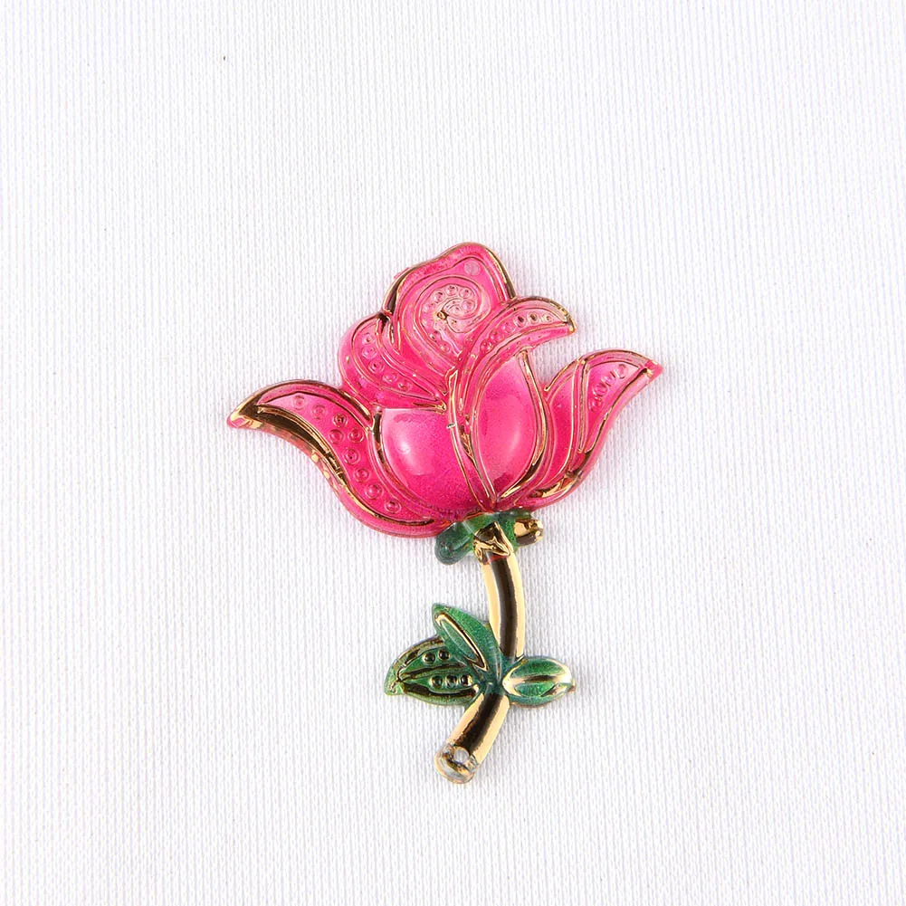 

BOLIAO 4Pcs 41*50mm Rose Flower Colorful Acryl Flat Back Crystal Sew On Bags/Clothes Earring Pendant Decoration Craft DIY R340