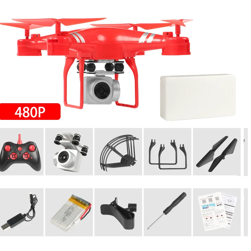 480P Дрон 4k камера HD Wifi передача от первого лица Дрон воздушное давление фиксированная высота четыре оси Самолет rc вертолет Дрон с камеройквадрокоптер с камерой квадрокоптер с камерой профессиона квадракоптер вертолет - Цвет: 480P