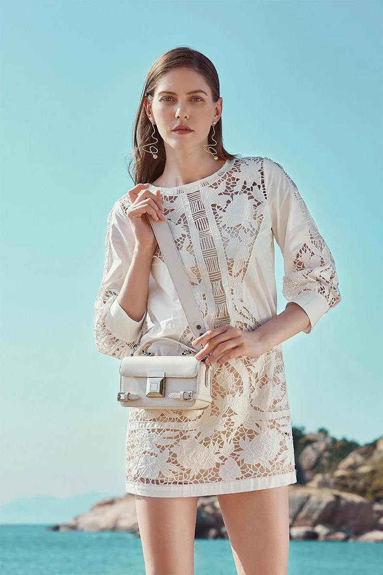 Сумки через плечо для женщин сумки с замком на одно маленькая квадратная сумка