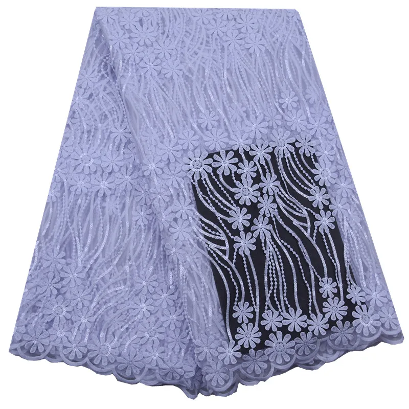 Новейший дизайн африканская чистая белая кружевная ткань высокое качество