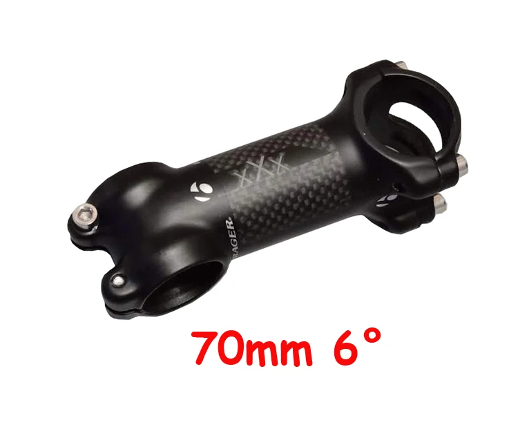 70mm 6degree XXX углеродное волокно+ алюминиевый велосипедный ствол дорога/MTB из углерода велосипед Stem части велосипеда угол 6/17 градусов части велосипеда аксессуары - Цвет: 70mm 6degree