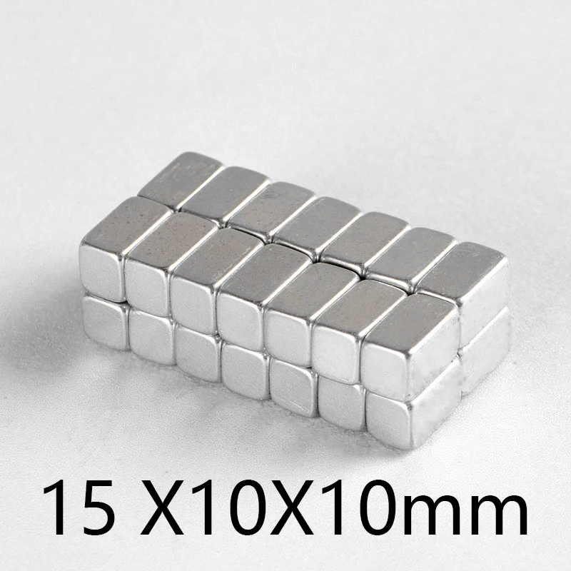 5-100 pcs 15x10x10 мм блок ремесел магниты Неодимовый магнитный 15 * 10 кубоид сильный