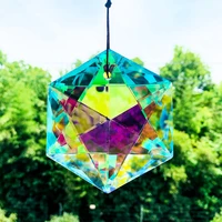 100mm star of david ab color crystal prisms rainbow maker suncatcher hanging pendant chandelier parts shinning diy home decor