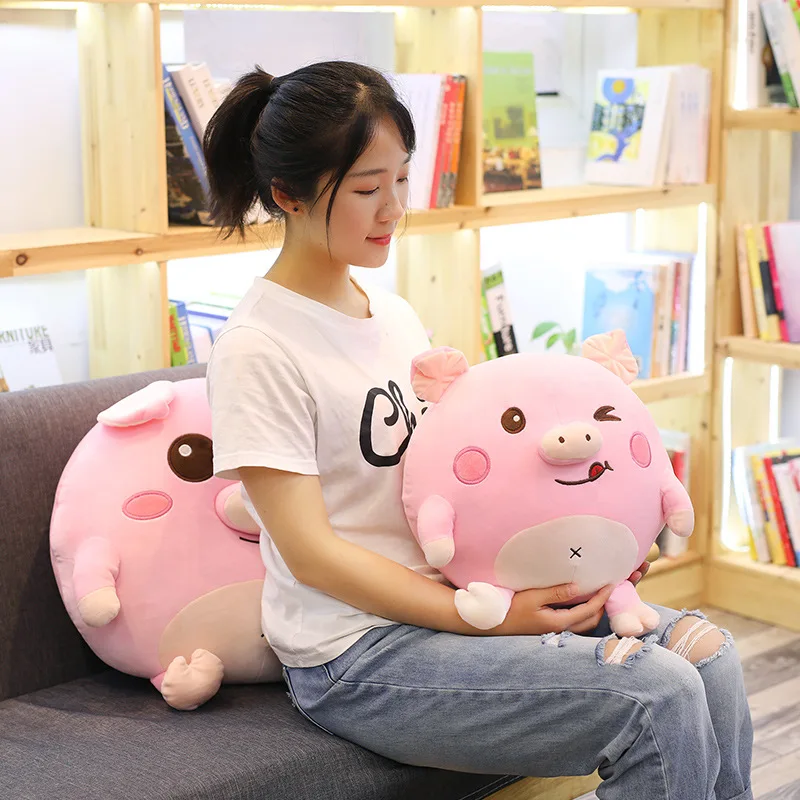 INS стильные милые розовые подушки для обнимания поросенка супер мягкие