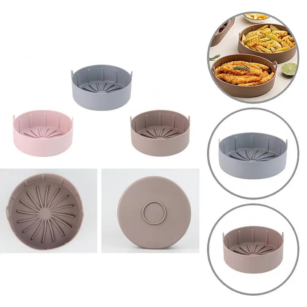 

Air Fryers Silicone Pot Multifunctional Removable Bread Fried Air Fryers Oven Pot Air Fryers Pot Silicone Basket