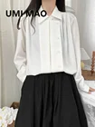Новинка 2022, Женская Асимметричная Свободная рубашка UMI MAO в стиле ретро Ямамото, темные черные топы с длинными рукавами для женщин Y2K