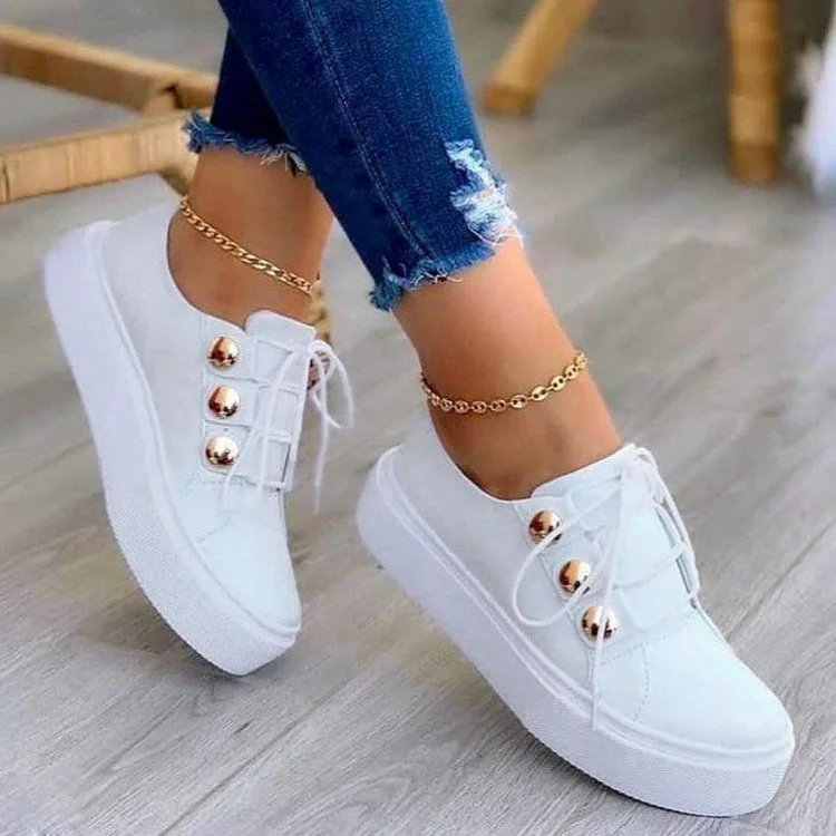 

2021 New Autumn Casual Women's Single Shoes One-pedal Love White Shoes Platform Shoes Womens Platform Heels