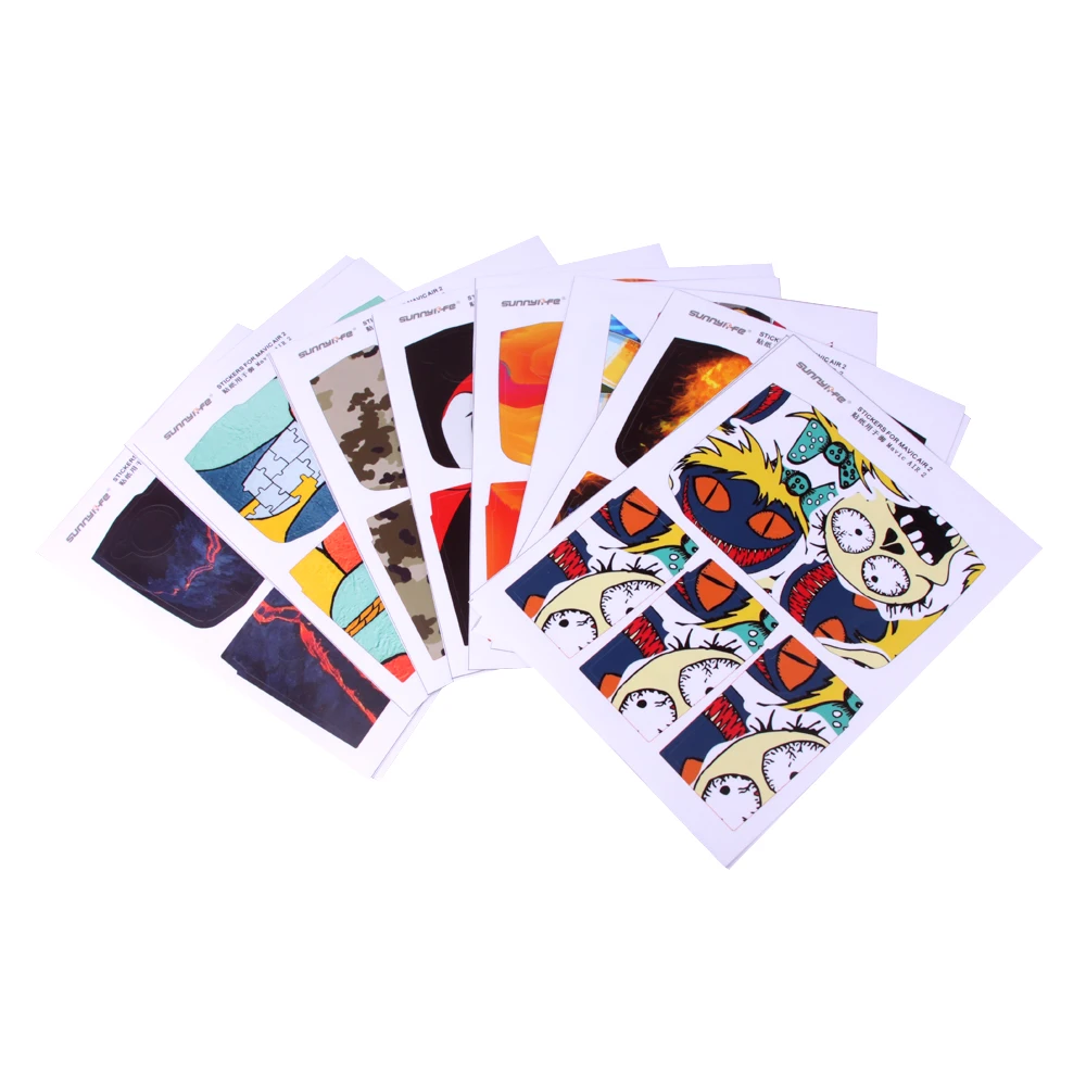 

New PVC Stickers Protective Film Waterproof Scratch-proof Decals Skin Stickers For DJI Mavic Air 2 Drone Accessories