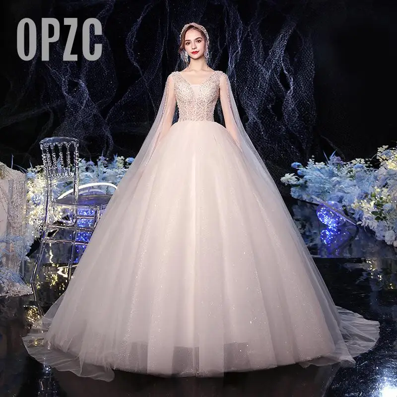Новая мода Милая с шалью свадебное платье 2021 Vestidos De Noiva размера плюс элегантные