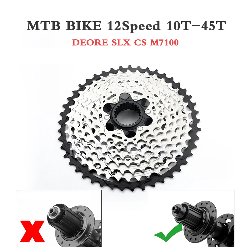 Кассеты SHIMANO для горного велосипеда SH M6100 M7100 M8100 12 Скоростей маховик 10 45T 50T 51T 12V