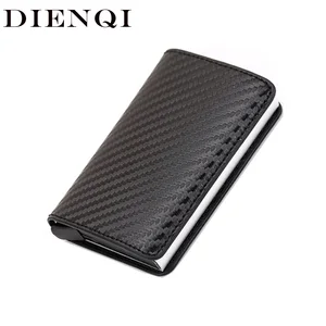 Кошелек для кредитных карт DIENQI 2020 для мужчин и женщин, металлический RFID винтажный Алюминиевый Чехол