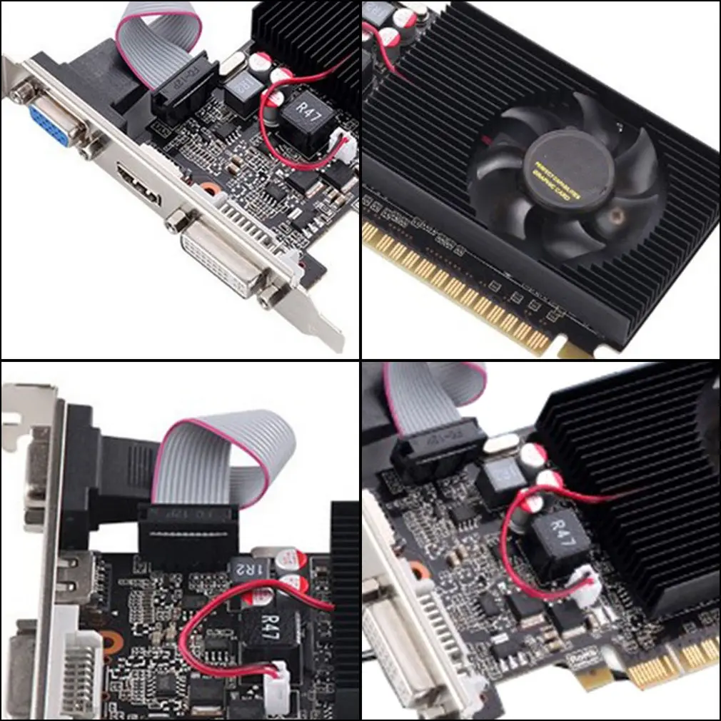 

GT210 1G Dual-screen Office High Definition Graphics Half-height Knife Card Discrete Graphics For Large And Small Chassis