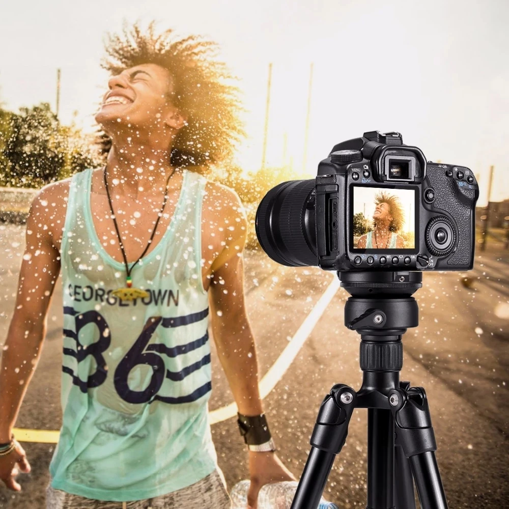 

PULUZ 1/4 inch Thread Dome Panoramic Tripod Head Professional Tripod Leveling Head Base with Bubble Level 3/8 standard screws