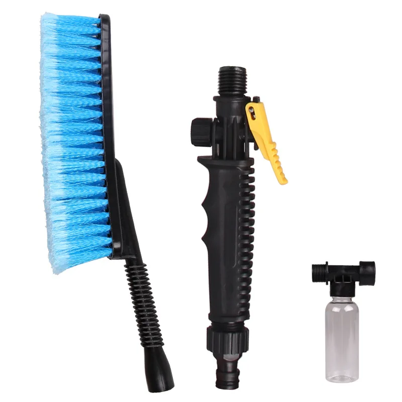 

Телескопическая Мягкий волос ложки с длинной ручкой, щетка для мытья автомобиля распыления воды шин очищающее средство для тела окна щетка ...