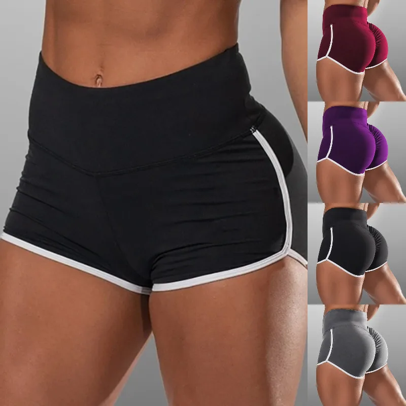 

New Summer Black Grey Sport Shorts Women Casual Shorts Workout Waistband Skinny Sexy Short S- Drop Shipping