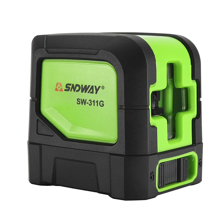 SNDWAY Mini 2 Cross Lines nivel Laser Green Beam Self-Leveling  Level with Bracket