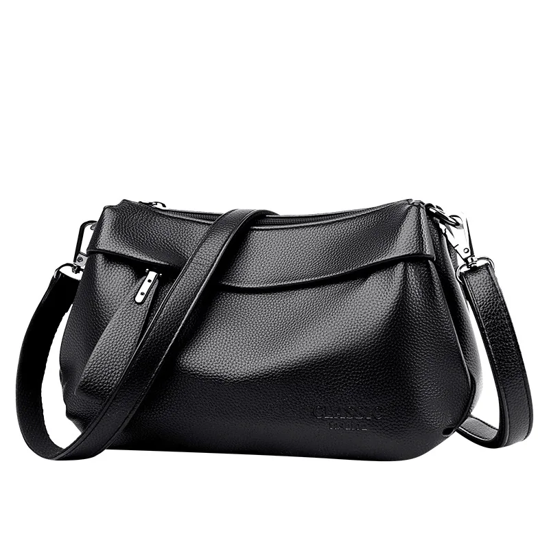 

Модная простая Новинка 2021, женская сумка через плечо, мягкая кожаная однотонная яркая женская сумка через плечо