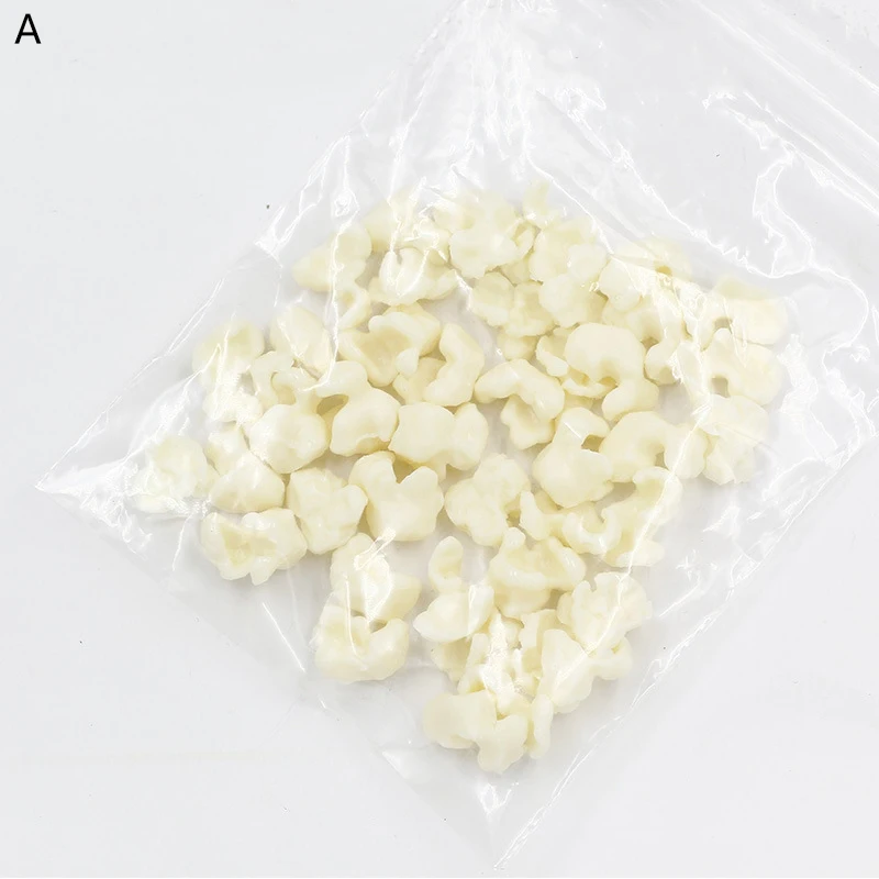 A Artificial Popcorn DIY Simulated Food Play Decorations Creative Fake Popcorn Christmas Festival Party Home Decor Supplies - Цвет: A