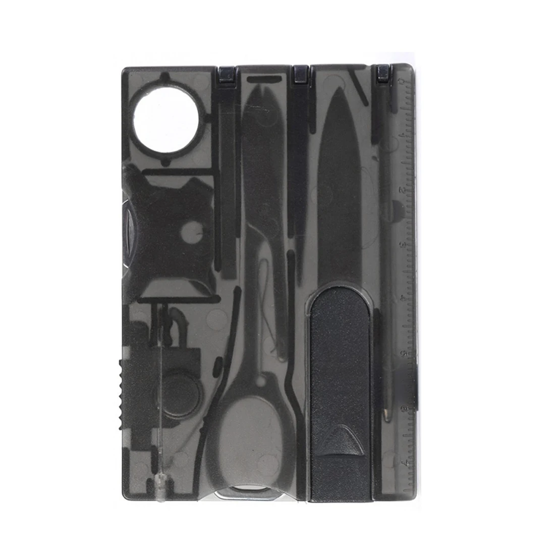 

Pocket Credit Card 10-in-1 EDC Multi-function Tool Outdoor Survival Camping Equipment 1 Portable Mountaineering Tool Box