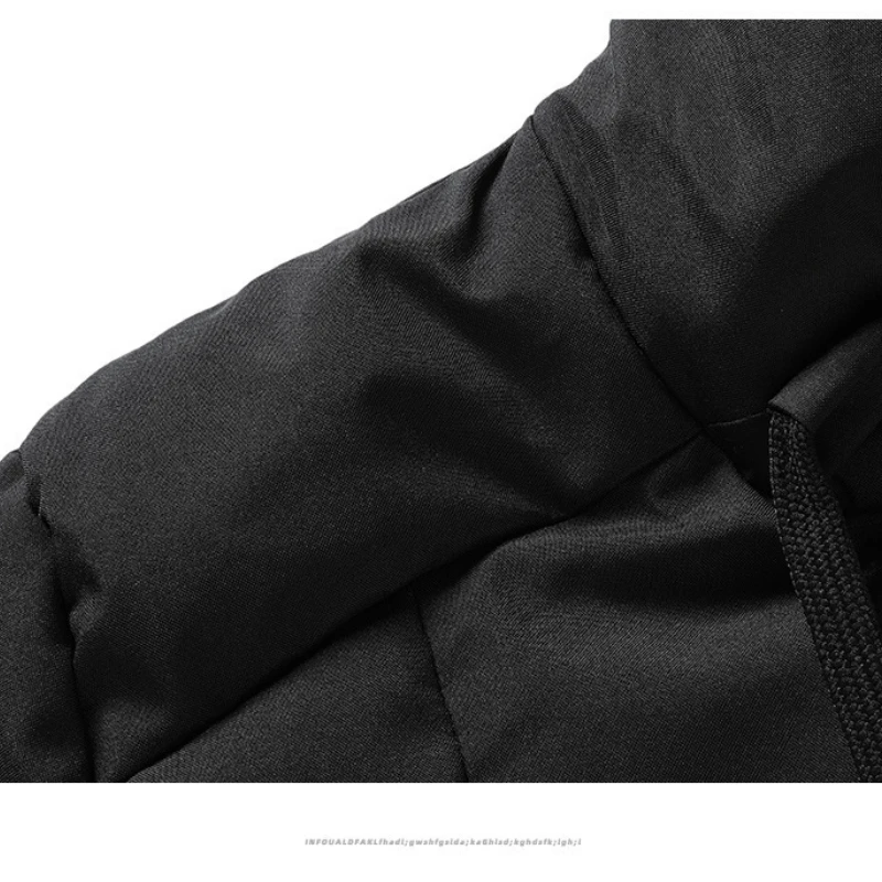 Men's Winter Parkas Jacket Fashion Down Jacket Parkas Cotton Padded Jackets Hooded Men's Coat Autumn and Winter Plus Size