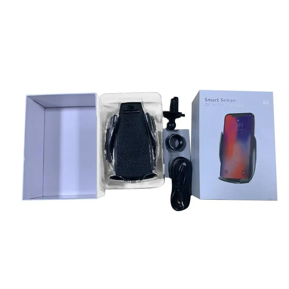 10 Вт S5 беспроводное автомобильное зарядное устройство Автомобильный зажим