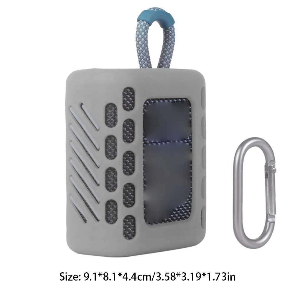 

New Silicone Protective Skin Case Colorful Dust-Proof Cover Shell With Carabiner For JBL GO 3 Go3 Bluetooth Speaker Accessories
