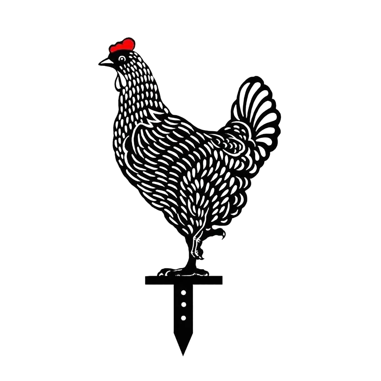 

Chicken Yard Art Outdoor Garden Backyard Lawn Stakes Metal Hen Yard Decor Gift Chicken Yard Art Outdoor Garden Backyard Lawn