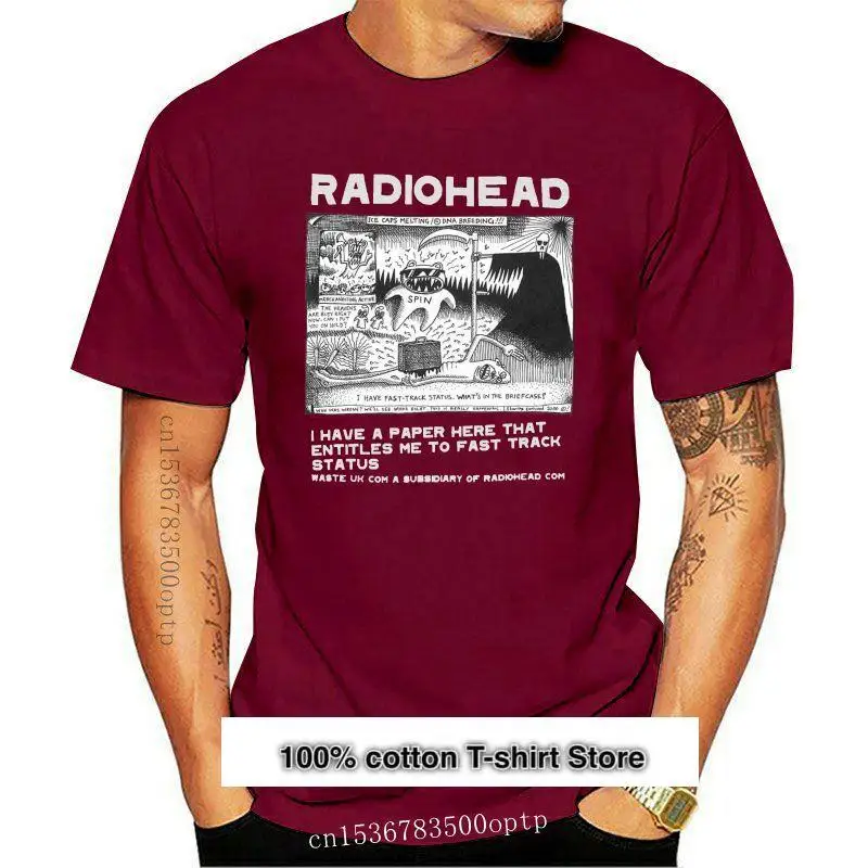 

NEU радио Head-Camiseta de концерto para hombre, camisa negra, Tour de America del Norte, talla 2021