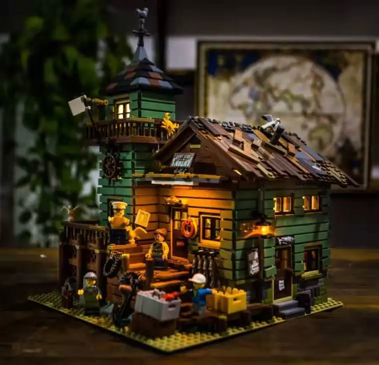 DIY комплект светодиодных ламп(только набор ламп) для старого рыболовного магазина блоки, совместимые с 21310 16050 комплект освещения