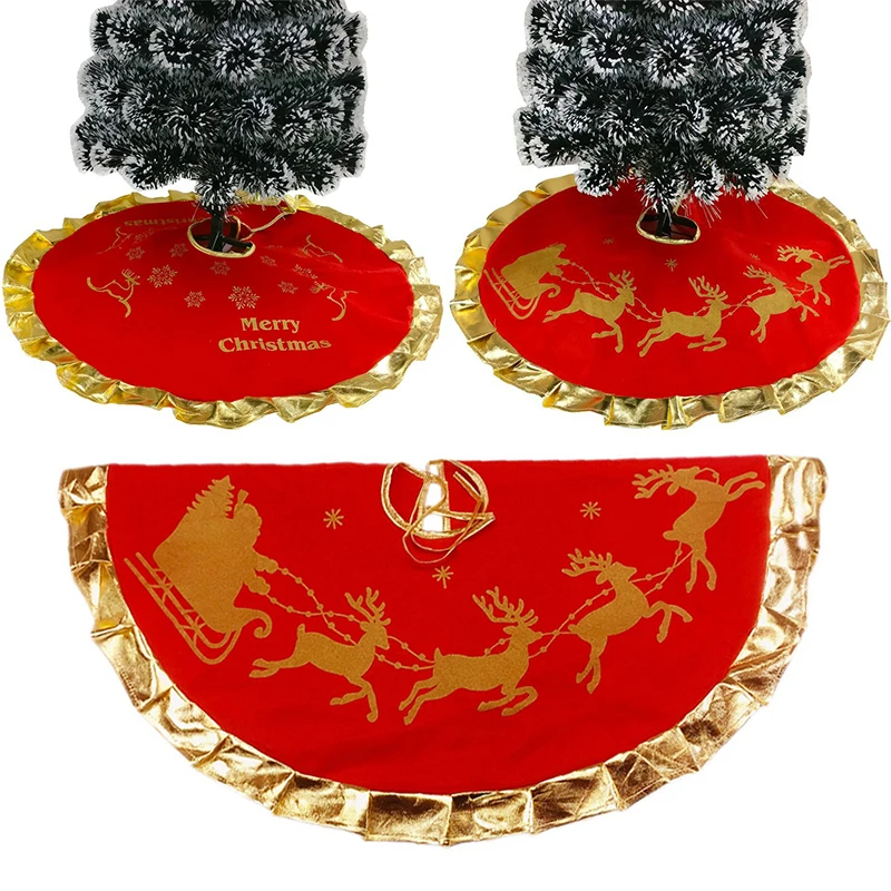 Роскошный орнамент коврик для рождественской вечеринки юбка новогодней елки с