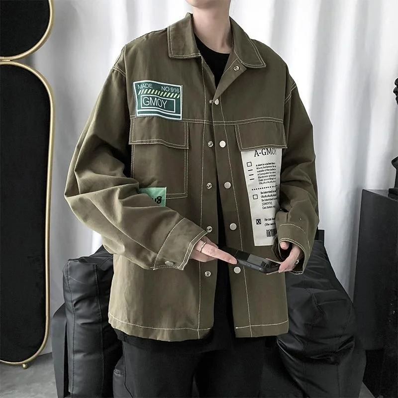 Весна-Осень 2022 красивая куртка в гонконгском стиле для мужчин и женщин Корейский