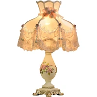 nordic luxury antique table lamp bedroom creative simple modern wedding celebration fabric desk lamp bedside lamp vanity light